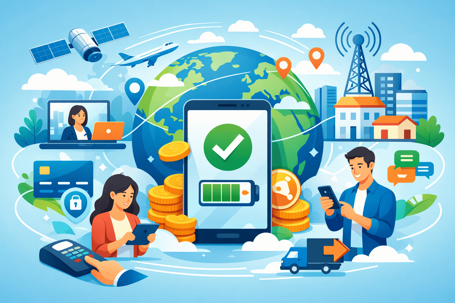 قوة الاتصال الفوري: اشحن رصيدك أينما كنت.