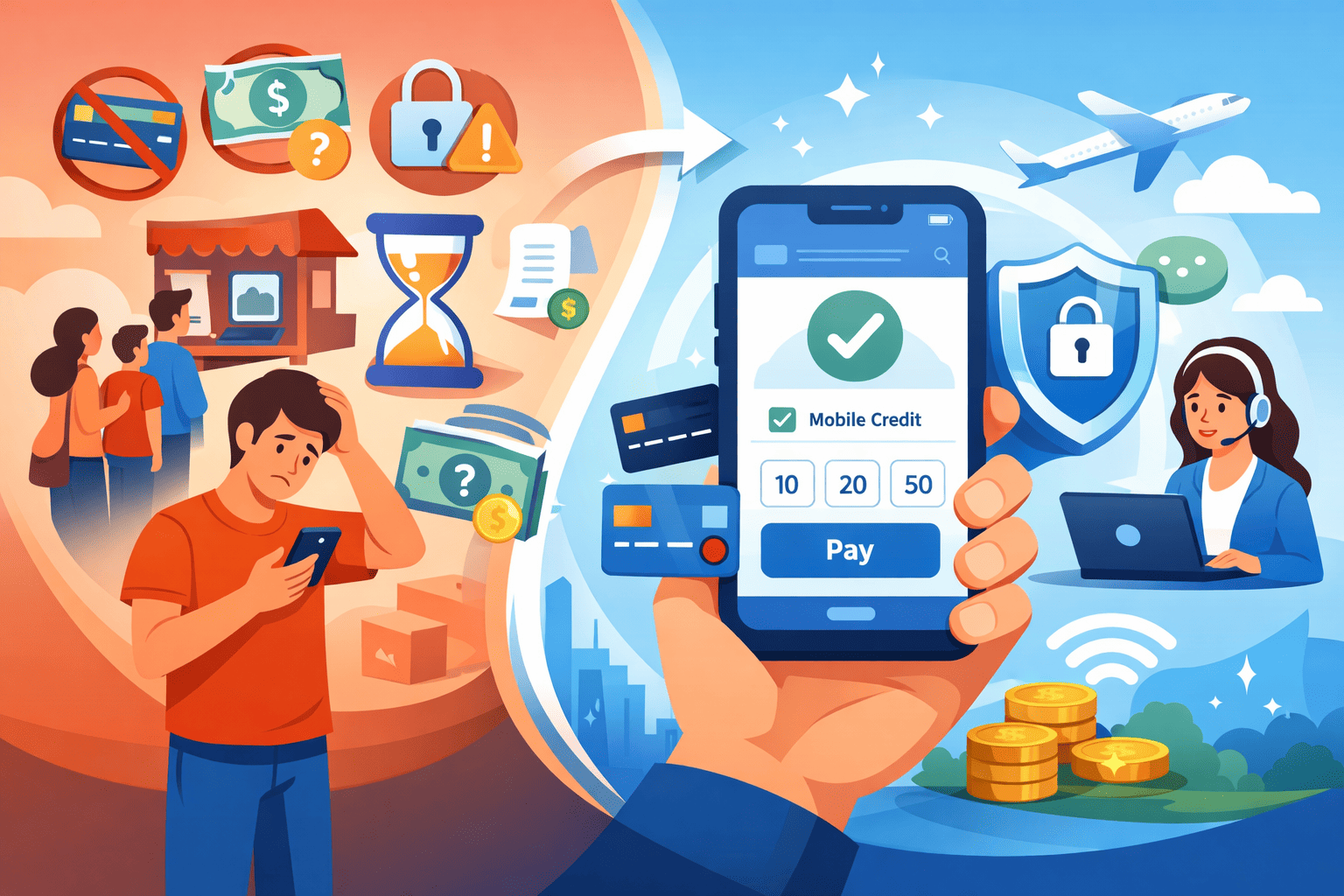 وداعًا لمتاعب شحن الرصيد: تجربة سلسة مع Dynamicxcrow