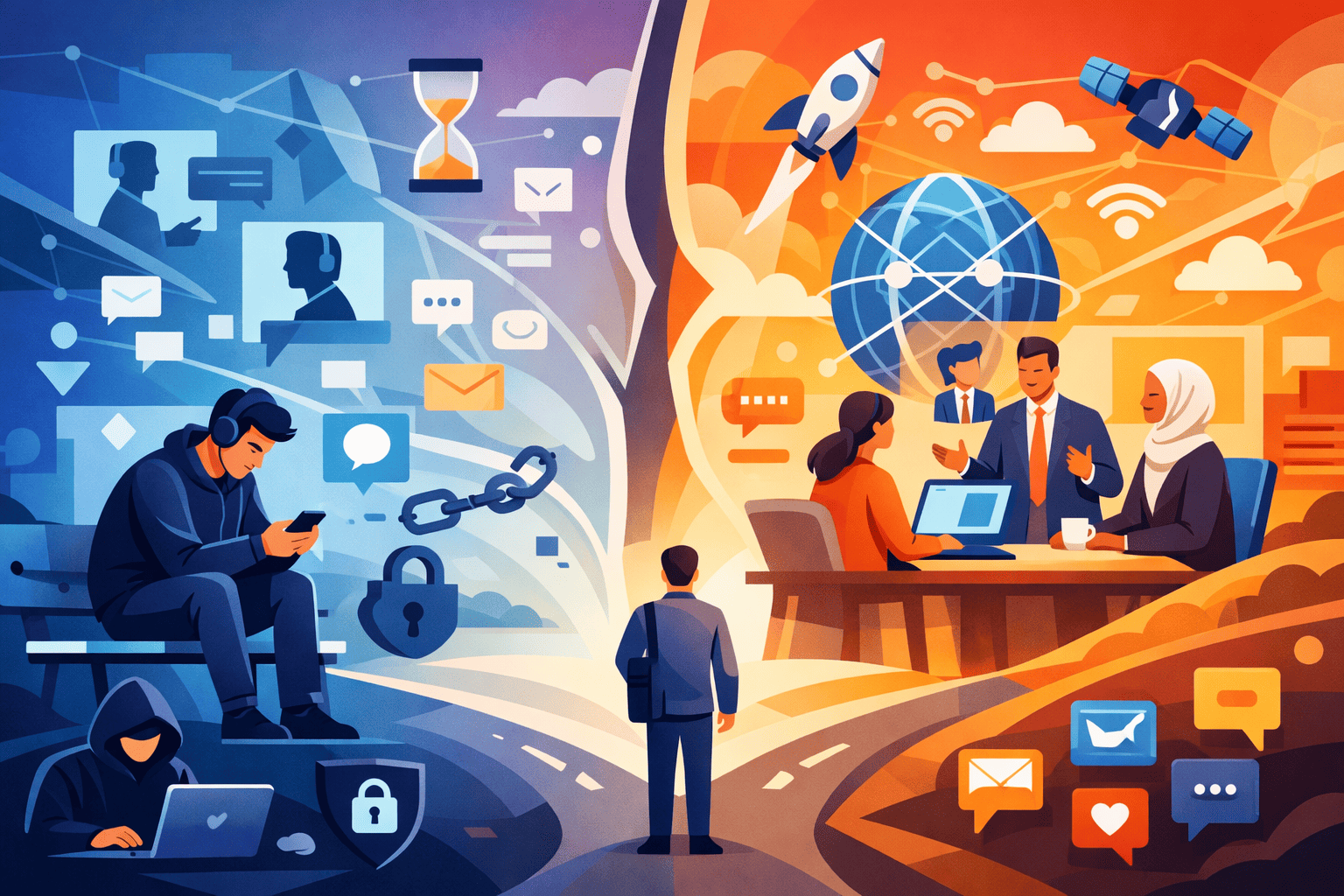 عالمك بين يديك: أهمية البقاء متصلاً في عصر السرعة